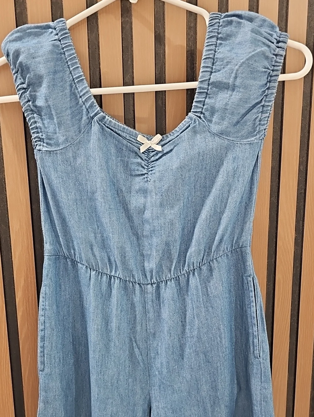 Old Navy Girls Short-sleeve Chambray Jumsuit Size Small 6/7